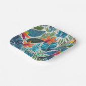 Tropische hawaiiaanse aloha print papieren bordje (Gebogen)