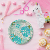 Tropische hawaiiaanse aloha print papieren bordje (Feest)