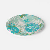 Tropische hawaiiaanse aloha print papieren bordje (Gekanteld)
