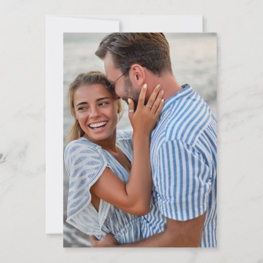 Tropische Hawaiiaanse bestemming strand bruiloft Save The Date (Achterkant)