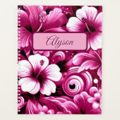 Tropische Hawaiiaanse bloemen Hibiscus gepersonali Planner (Voorkant)