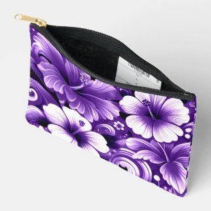 Tropische Hawaiiaanse bloemen Hibiscus Paarse Patr Etui