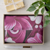 Tropische Hawaiiaanse bloemen Hibiscus roze decoup Tissuepapier (Geschenk)