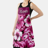 Tropische Hawaiiaanse bloemen Hibiscus roze patroo Schort (Insitu)