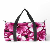 Tropische Hawaiiaanse bloemen Hibiscus roze wit