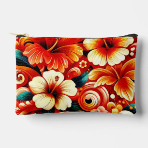 Tropische Hawaiiaanse bloemen Hibiscus Sinaasappel Etui