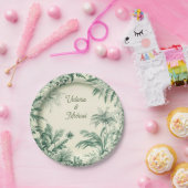 Tropische Hawaiiaanse eiland bruiloft Papieren Bordje (Feest)