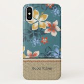 Tropische  Hawaiiaanse eilanden Surfer Case-Mate iPhone Case (Achterkant)