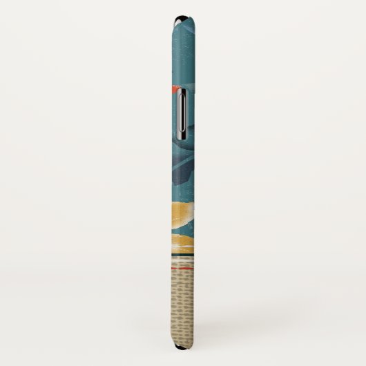 Tropische  Hawaiiaanse eilanden Surfer Case-Mate iPhone Case (Achterkant / rechts)