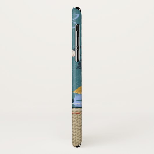 Tropische  Hawaiiaanse eilanden Surfer Case-Mate iPhone Case (Achterkant/links)