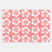 Tropische Hawaiiaanse hibiscus bloemen Inpakpapier Vel (Voorkant 3)