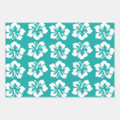 Tropische Hawaiiaanse hibiscus bloemen Inpakpapier Vel (Voorkant 2)