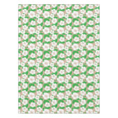 Tropische Hawaiiaanse Hibiscus Bloemen Khaki Beige Tafelkleed (Voorkant)