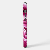 Tropische Hawaiiaanse Hibiscus Roze Wit Gepersonal iPhone Hoesje (Linkerkant)