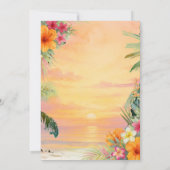 Tropische Hawaiiaanse lei betekent Kaart (Achterkant)