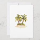 Tropische Hawaiiaanse Mele Kalikimaka kerstfeest Kaart (Achterkant)