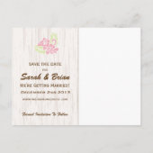 Tropische Hawaiiaanse Save the Date briefkaart (Achterkant)