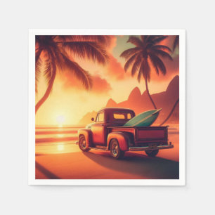Tropische/Hawaiiaanse surf truck Servet