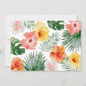 Tropische Hawaiiaanse Verjaardag Foto dank u kaart (Achterkant)