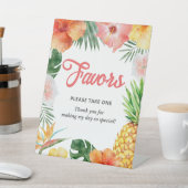 Tropische Hawaiiaanse verjaardagsfeestje is een fa Reclamebord Met Voetstuk (Insitu)