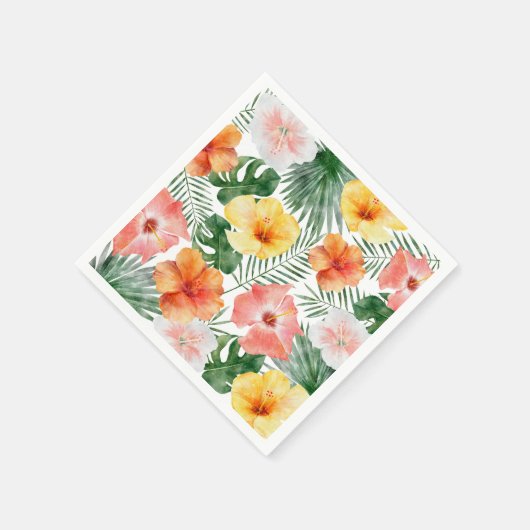 Tropische Hawaiiaanse verjaardagsfeestje servetten (Hoek)