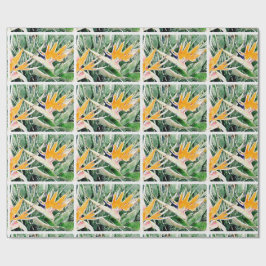 Tropische Hawaiiaanse vogel van het Paradijs Cadeaupapier