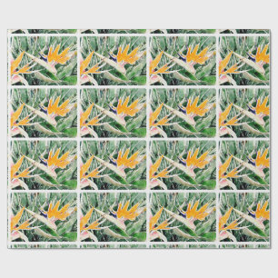 Tropische Hawaiiaanse vogel van het Paradijs Cadeaupapier