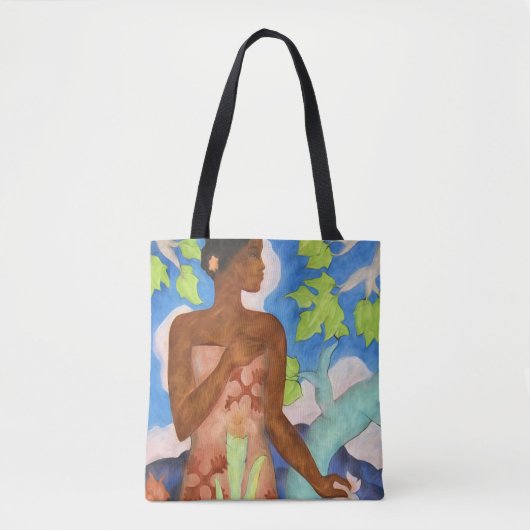 tropische Hawaiiaanse vrouw eiland thema Tote Bag (Voorkant)