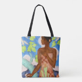 tropische Hawaiiaanse vrouw eiland thema Tote Bag (Achterkant)