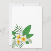 Tropische Hawaiiaanse zomer Bedankkaart (Achterkant)