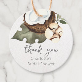 Tropische Hawaiian Floral & Coconut Bedankjes Labels