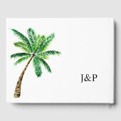 Tropische Hawaiian Floral & Coconut Gastenboek (Achterkant)