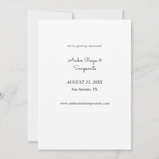 Tropische Hawaiian Floral & Pineapple Save the Dat Save The Date (Achterkant)