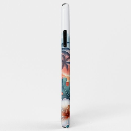 Tropische Hawaiian Floral Sunset Beach Scene Case-Mate iPhone Case (Achterkant/rechts)