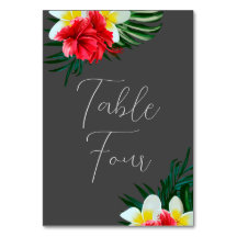 Tropische Hawaiian Flowers Elegant Weddenschap op 