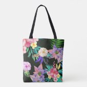 Tropische Hawaiian Flowers Tote Bag (Achterkant)