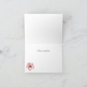 Tropische Hawaiian Flowers Weddenschap Bedankkaart (Binnen)