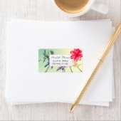 Tropische Hawaiian Hibiscus, Palms Etiket (Insitu)