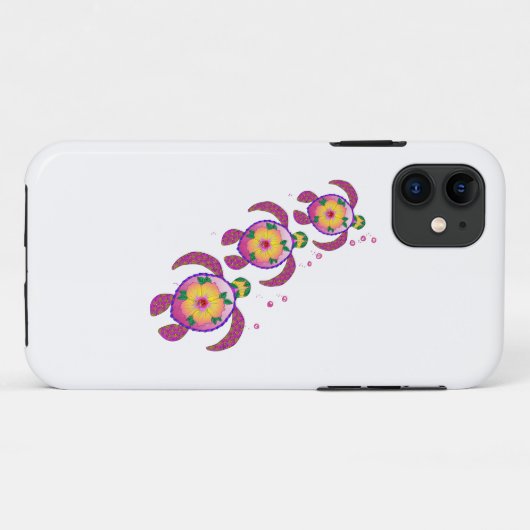 Tropische Hawaiian Honu Turtles Case-Mate iPhone Case (Achterkant (horizontaal))
