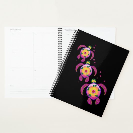 Tropische Hawaiian Honu Turtles Planner (Display)