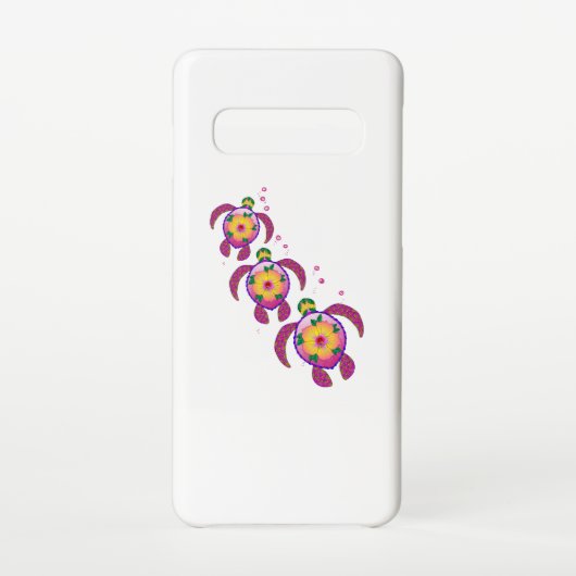 Tropische Hawaiian Honu Turtles Samsung Galaxy Hoesje (Achterkant)