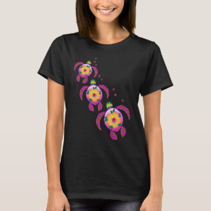 Tropische Hawaiian Honu Turtles T-shirt