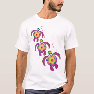 Tropische Hawaiian Honu Turtles T-shirt
