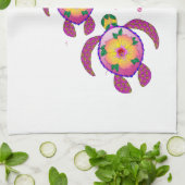 Tropische Hawaiian Honu Turtles Theedoek (Gevouwen)