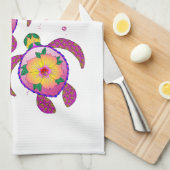 Tropische Hawaiian Honu Turtles Theedoek (Quarter Fold)