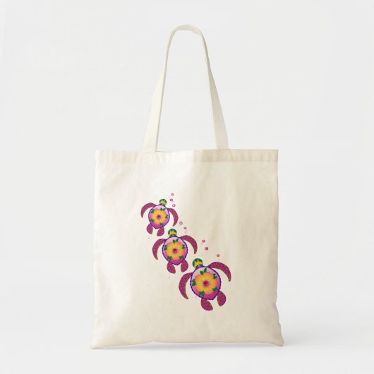 Tropische Hawaiian Honu Turtles Tote Bag (Voorkant)