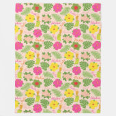 Tropische Hawaiian Hula Dancer Gezellige Kunst Fleece Deken (Voorkant)