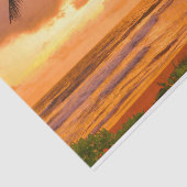 Tropische Hawaiian Island Beach Sunset Tissuepapier (Detail)