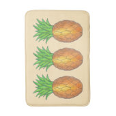 Tropische Hawaiian Island Pineapple Beach Print Badmat (Voorkant Verticaal)