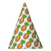 Tropische Hawaiian Island Pineapple Beach Print Feesthoedjes (Rechts)
